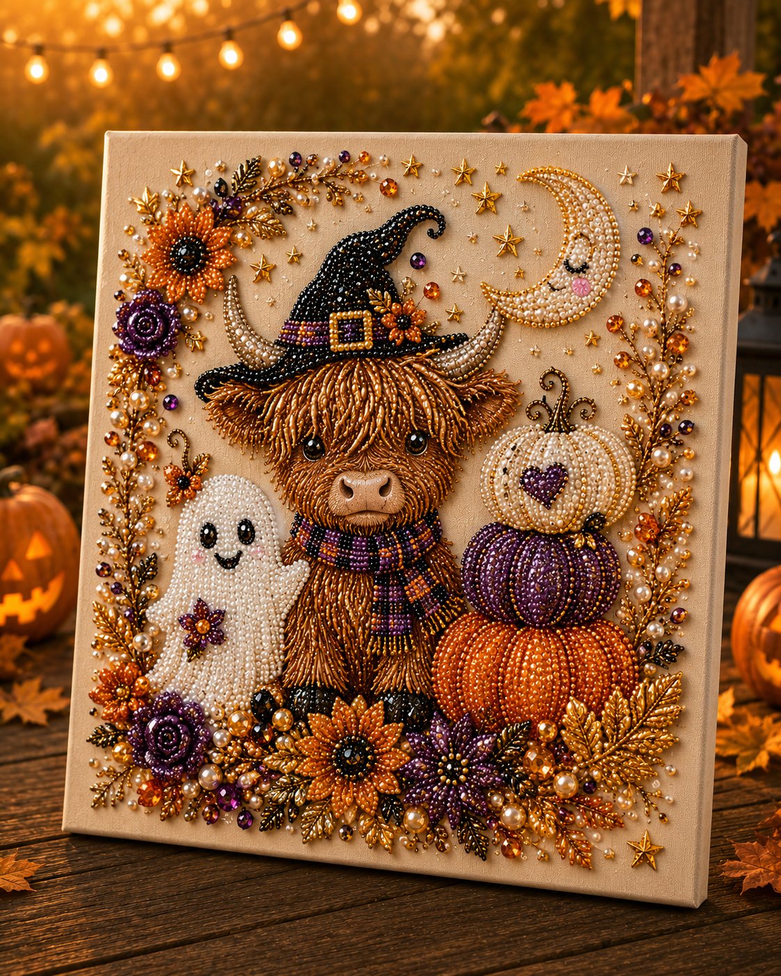 🔥Last Day 50% OFF– 👻✨ Halloween Pearl Art DIY Kit – Turn Tiny Pearls into Spooky-Cute Magic