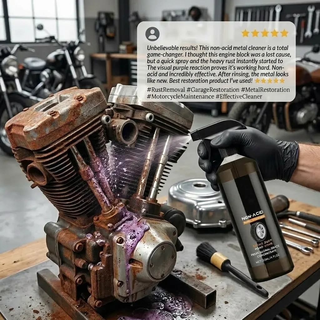 Powerful Degreaser & Rust Remover | Multi-Surface Cleaning Spray for Automotive & Household Use-Last Day Sale-90% OFF🔥