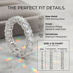 Moissanite Eternity Band