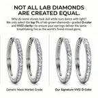 🔥Everyday Elegance 25mm Lightweight Diamond Hoops-Special 90% Off