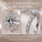 🔥 Last Day Flash Sale — Premium 2-Carat Marquise Moissanite Ring | 90% OFF 🔥