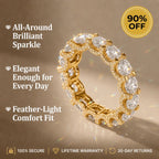 Moissanite Eternity Band