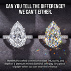 🔥Limited Time 90% Off- The Flawless Pear-Cut Solitaire | Premium Diamond Alternative