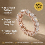 Moissanite Eternity Band