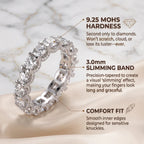 Moissanite Eternity Band