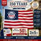 Last Day 50% OFF🔥250th Anniversary USA Commemorative Flag (3x5 Ft),Double-Sided Embroidered