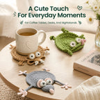Handmade Animal Crochet Coasters - Limited Time Offer
