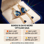 ⚡ 90% OFF Flash Sale: The Royal Peacock: Sapphire-Hued Teardrop Drop Earrings