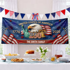 🔥Limited-Time 50% OFF — Personalized 250th America Anniversary Outdoor Banner for Family
