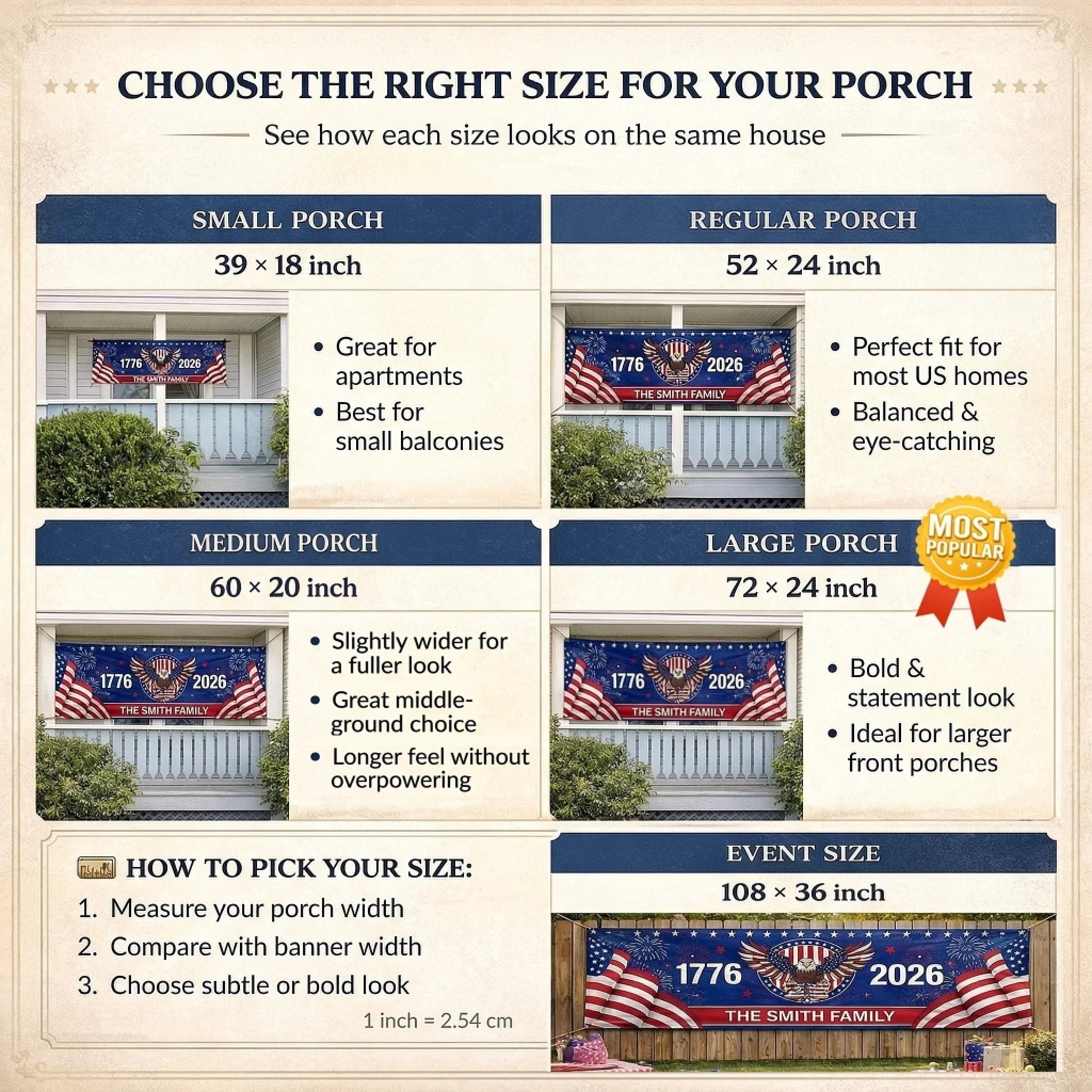 🔥Limited-Time 50% OFF — Personalized 250th America Anniversary Outdoor Banner for Family