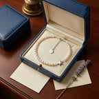 Timeless Pearl Necklace with Silver Star Pendant