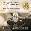 Vintage Floral Setting 3CT Dutch Marquise Moissanite Ring | 90% OFF Limited Time, Last Day!🔥