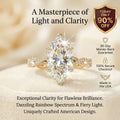 1-5 Carat Infinity Twist Marquise Moissanite Ring | 90% OFF Limited Time, Last Day!🔥