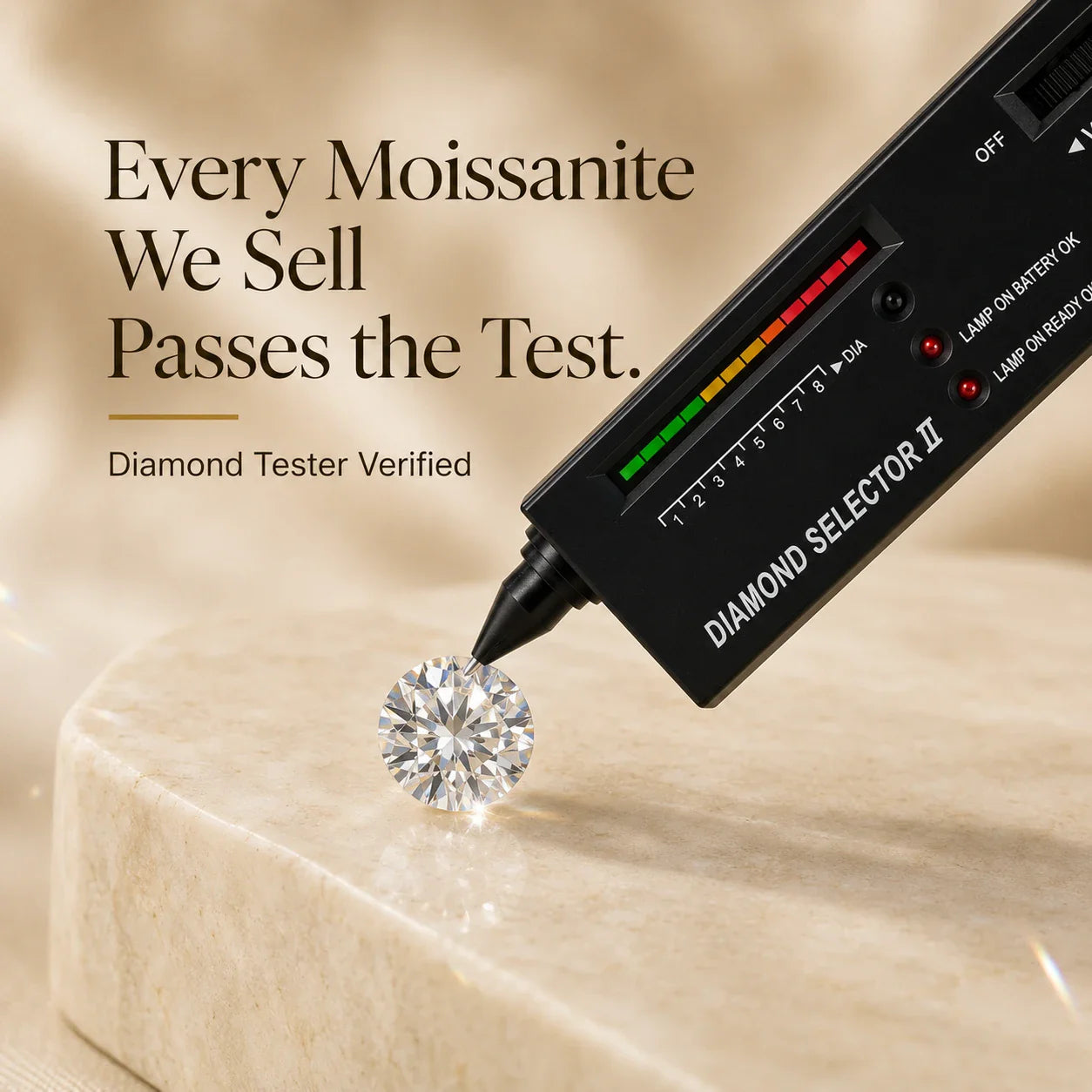 🚨 LAST DAY 90% OFF- Premium 2ct Moissanite Travel Ring - Classic Twisted Band (Passes Diamond Tester)