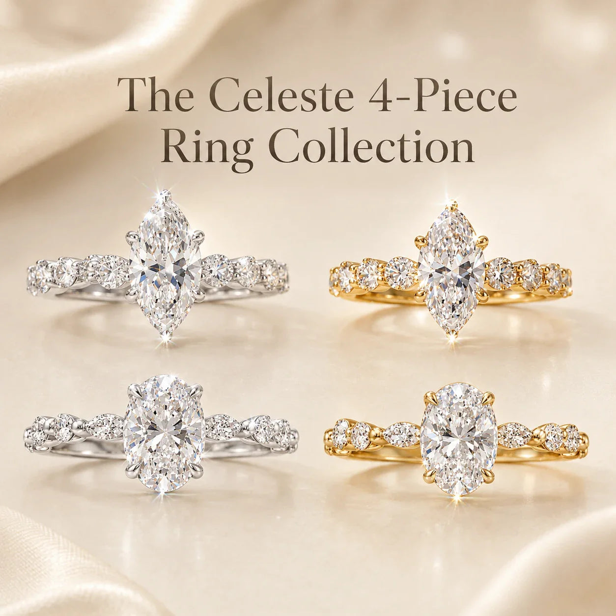🔥 Last Day Flash Sale — Premium 2-Carat Marquise Moissanite Ring | 90% OFF 🔥