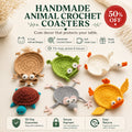 🔥Limited Time 50% Off:Handmade Animal Crochet Coasters - Limited Time Offer