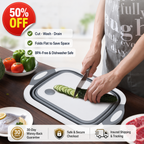 🔥LAST DAY 50% OFF —3-in-1 Foldable Cutting Board & Collapsible Sink