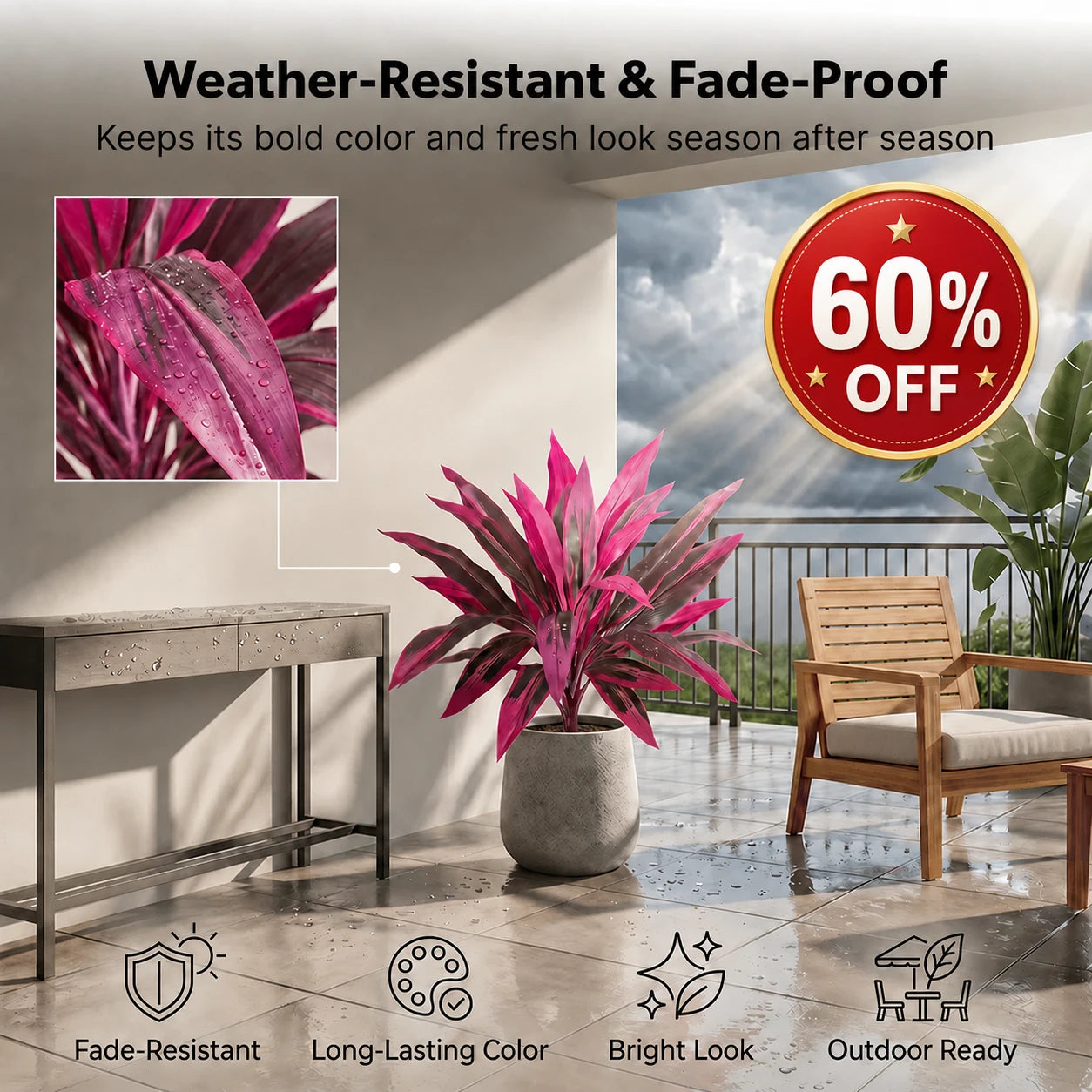🎁  Last Day 50% OFF - Artificial Boston Fern & Dragon's Blood Tree Plants