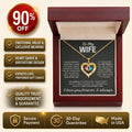 🎁  Last Day 90% OFF -To My Wife – Birthstone Heart Necklace