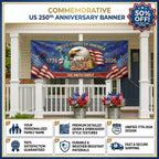 🔥Limited-Time 50% OFF — Personalized 250th America Anniversary Outdoor Banner for Family