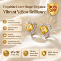 Radiant Heart: Handmade Lab-Grown Moissanite Clip-On Earrings--Last Day Sale-90% OFF💕