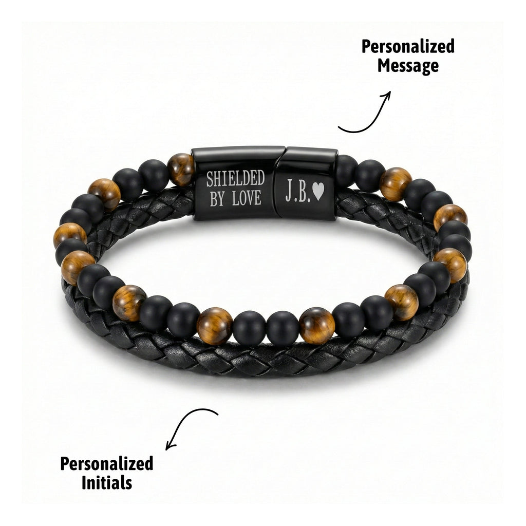 🔥LAST DAY 50% OFF —Engraved Tiger Eye Son Bracelet
