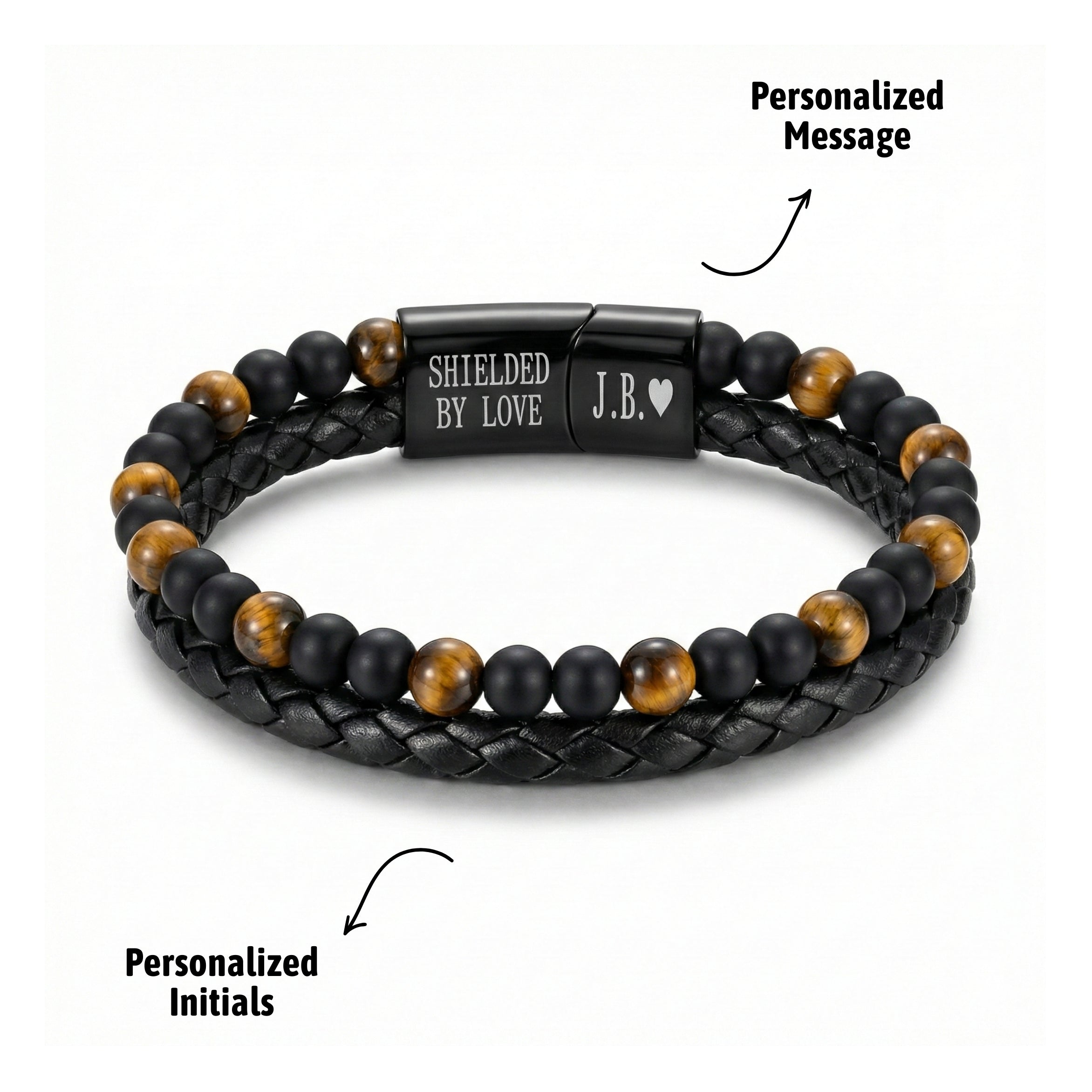 🔥LAST DAY 50% OFF —Engraved Tiger Eye Son Bracelet