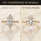 1-5 Carat Infinity Twist Marquise Moissanite Ring | 90% OFF Limited Time, Last Day!🔥
