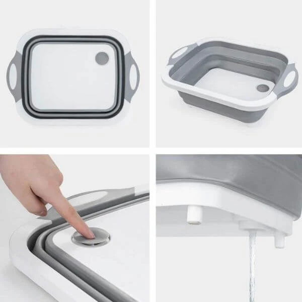 🔥LAST DAY 50% OFF —3-in-1 Foldable Cutting Board & Collapsible Sink