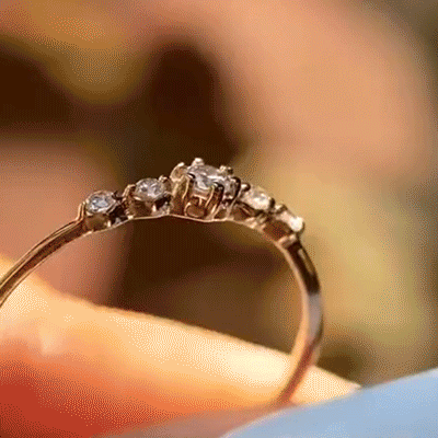 High-Clarity 5-Stone Premium Moissanite Ring | 90% OFF Limited Time, Last Day!🔥