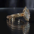 Vintage Floral Setting 3CT Dutch Marquise Moissanite Ring | 90% OFF Limited Time, Last Day!🔥