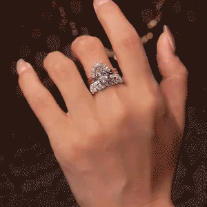 Flawless Brilliance: Oval Moissanite Stackable Statement Ring | 90% OFF Limited Time, Last Day!