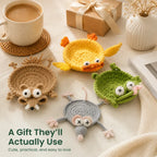 Handmade Animal Crochet Coasters - Limited Time Offer